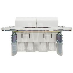 Выключатель проходной 2-кл. SKANDY 10А SK-V05W арктич. бел. IEK SK-V22-0-10-K01