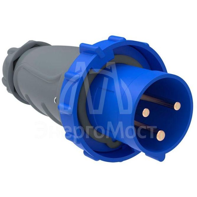 Вилка эл. каб. 63А 2P+PE 6ч/200-250В IP67 MAGNUM ССИ-033 IEK PSN01-063-3