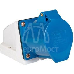 Розетка наружн. уст. 32А 220В 2P+РЕ IP44 (123) EKF ps-123-32-220