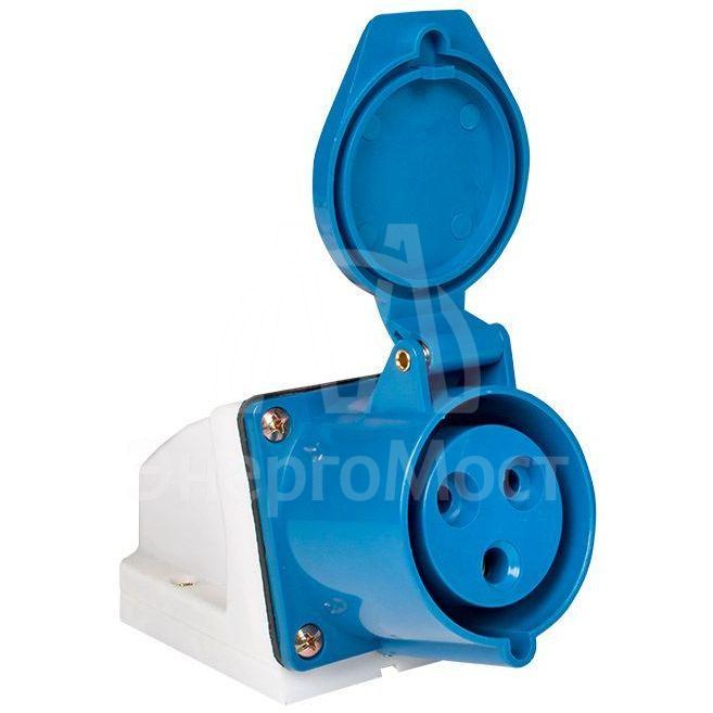 Розетка наружн. уст. 32А 220В 2P+РЕ IP44 (123) EKF ps-123-32-220