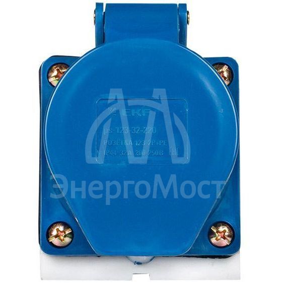 Розетка наружн. уст. 32А 220В 2P+РЕ IP44 (123) EKF ps-123-32-220