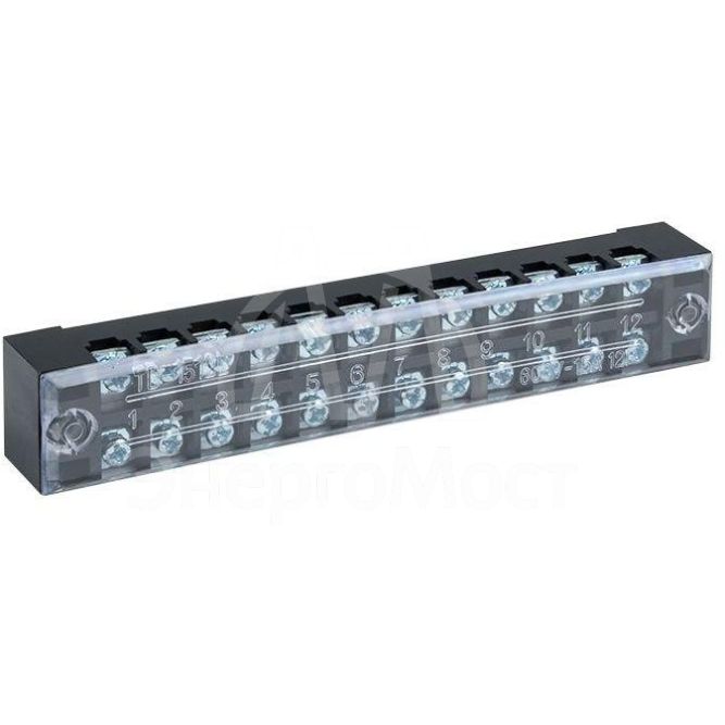 Терминал клеммный TB-1512 до 1.5кв.мм 15А 12 клеммных пар EKF tb-1512