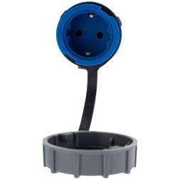 Розетка кабельная переносная влагозащищенная 16А 2Р+РЕ IP68 Rexant 111-121