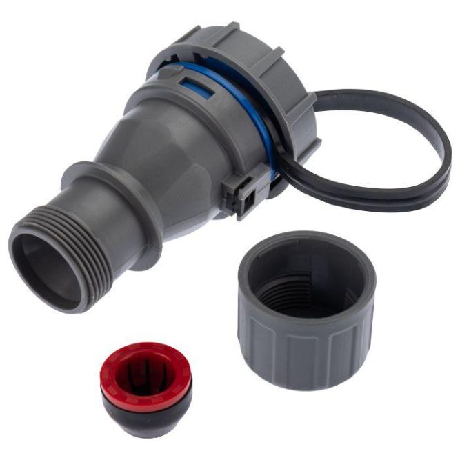 Розетка кабельная переносная влагозащищенная 16А 2Р+РЕ IP68 Rexant 111-121