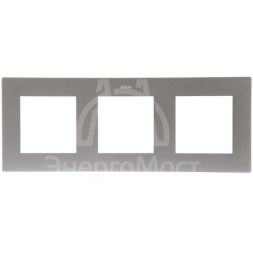 Рамка 3-м Simon24 алюм. 2400630-033