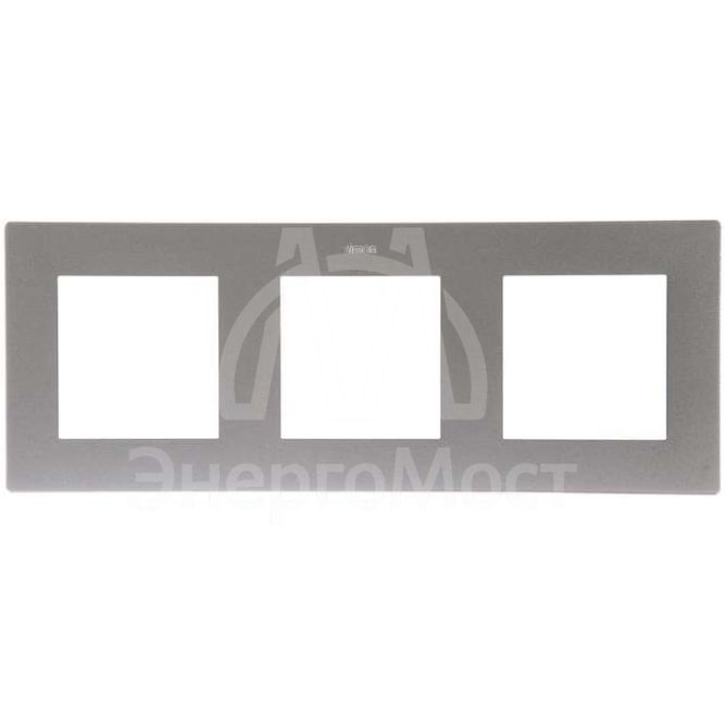 Рамка 3-м Simon24 алюм. 2400630-033