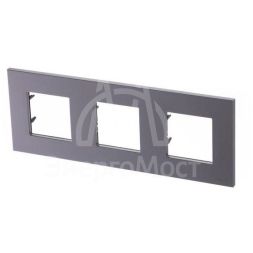 Рамка 3-м 6мод. Zenit шампань ABB 2CLA227300N1901