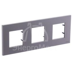 Рамка 3-м 6мод. Zenit шампань ABB 2CLA227300N1901