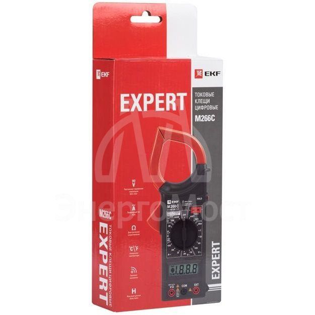 Клещи токовые цифровые M266C Expert EKF In-180702-pc266C