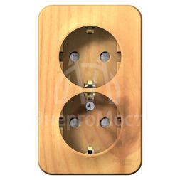 Розетка 2-м ОП BLANCA 16А 250В защ. шторки с заземл. изол. пласт. ясень SchE BLNRA011215