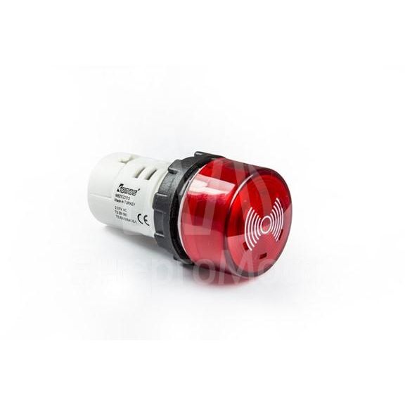 Зуммер моноблочный с подсветкой 220В переменного тока EMAS MBZS220S