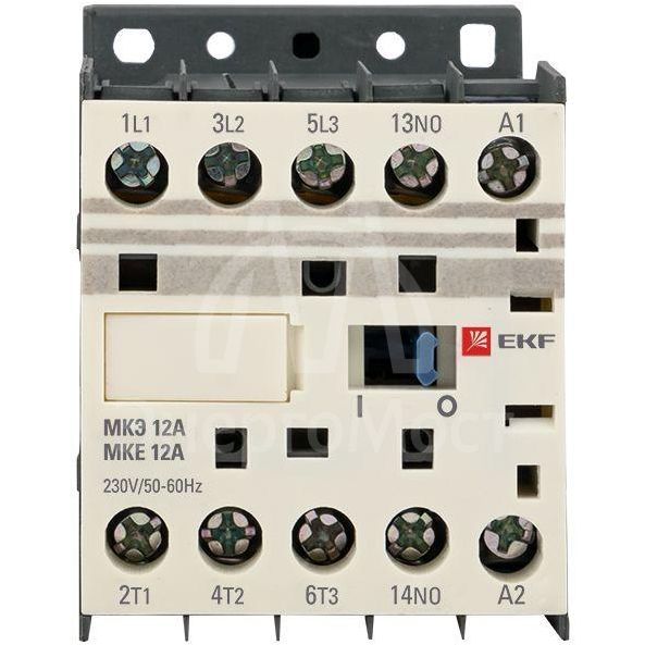 Мини-контактор МКЭ 12А кат. 230В AC 1НО PROxima EKF Mctr-s-12-230