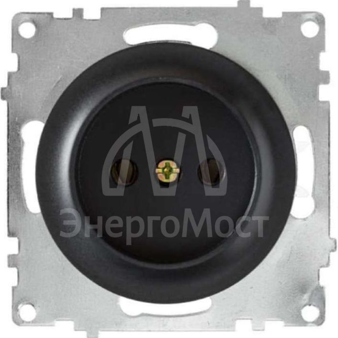 Механизм розетки 1-м СП Florence без заземл. черн. 1E10301303 OneKeyElectro 2172812