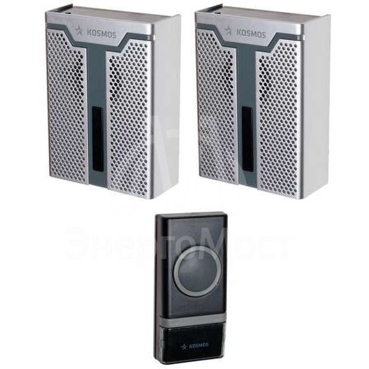 Звонок беспроводной полиф. 32 мелодии 150м 2 зв.мод. бел. Космос KOC_AG520C1