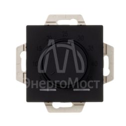 Механизм термостата AtlasDesign 10А электрон. для теплого пола с выносным датчиком +5град.C +45град.C в сборе карбон SchE ATN001035