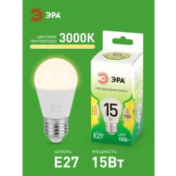 Лампа светодиодная GREEN LINE P45-15W-830-E27 GL 15Вт шар 3000К свет тепл. E27 Эра Б0067038