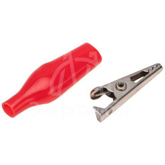 Зажим &amp;quot;крокодил&amp;quot; 5А 40мм в изоляторе (пакет Боб) (уп.2шт) Rexant 16-0001-9