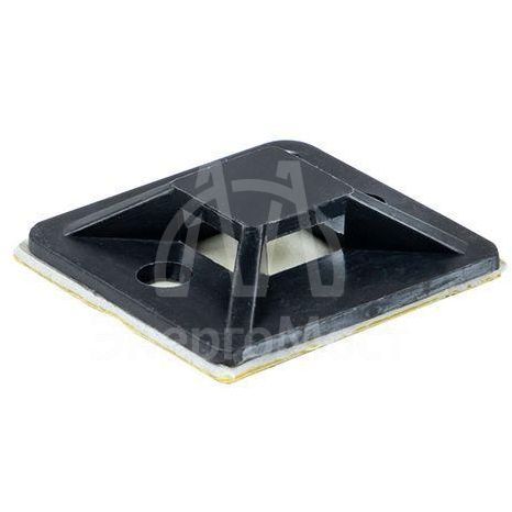 Площадка самоклеящаяся 25х25мм черн. (уп.100шт) EKF plc-25x25-b