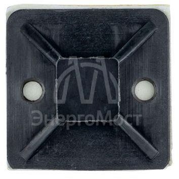 Площадка самоклеящаяся 25х25мм черн. (уп.100шт) EKF plc-25x25-b