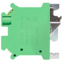 Колодка клеммная винтовая 6 UT земля EKF scr-ut-6-pe