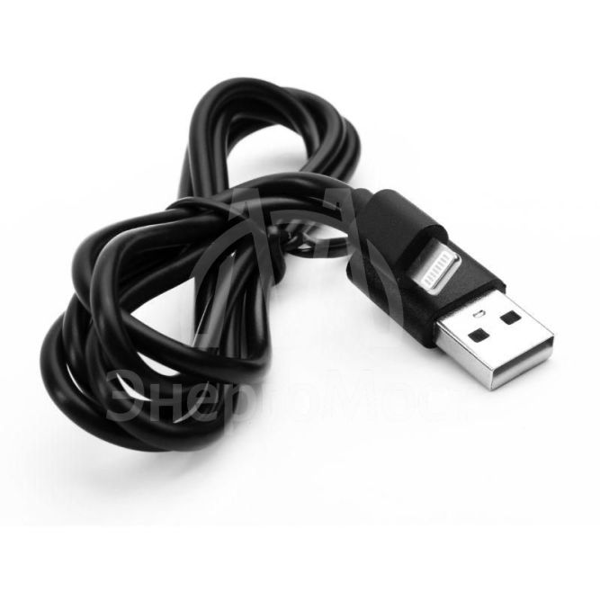 Кабель USB ELX-CDC03P-C02 ПРОМО USB-Lightning 2А 1м зарядка+передача данных пакет черн. ERGOLUX 15092