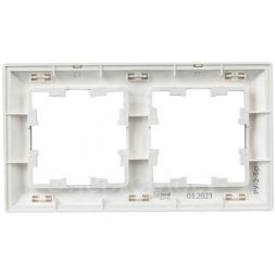 Рамка 2-м BRITE РУ-2-Бр алюм./алюм. IEK BR-M22-12-K47