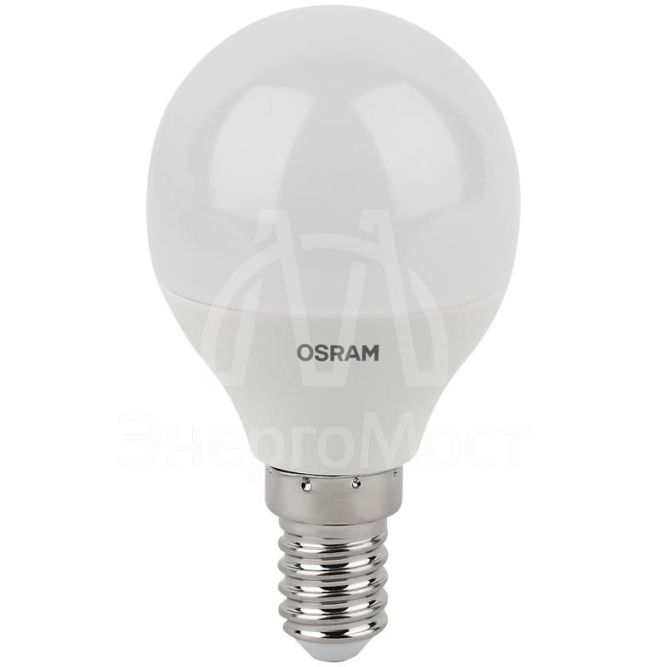 Лампа светодиодная LED Antibacterial P 5.5Вт (замена 50Вт) матовая 6500К холод. бел. E14 470лм угол пучка 200град. 220-240В бактерицид. покр. OSRAM 4058075561533