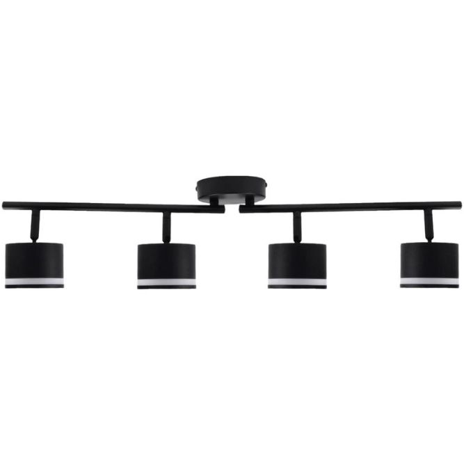 Светильник PCL-0804 max 20Вт (каждая лампа) 4xGX53 IP20 230В BL настен./потолочн. декор. под лампу JazzWay 5066922