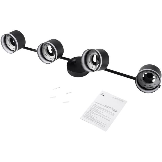 Светильник PCL-0804 max 20Вт (каждая лампа) 4xGX53 IP20 230В BL настен./потолочн. декор. под лампу JazzWay 5066922