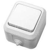 Выключатель 1-кл. ОП 10А IP44 п/герм. бел. Makel 18300