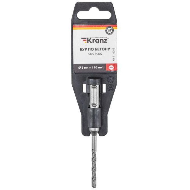 Бур по бетону 5x110мм SDS PLUS Kranz KR-91-0005