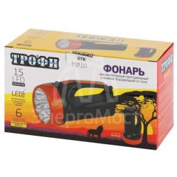 Фонарь-прожектор TSP10 аккум. 15хLED Трофи Б0016537