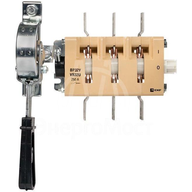 Выключатель-разъединитель ВР32У-35A31240-R 250А 1 напр. с дугогасит. камерами с передней смещенной рукояткой MAXima EKF uvr32-35a31240-r