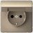 Розетка ArtGallery 16А IP20 с заземл. защ. шторки с крышкой механизм шампань SE GAL000546