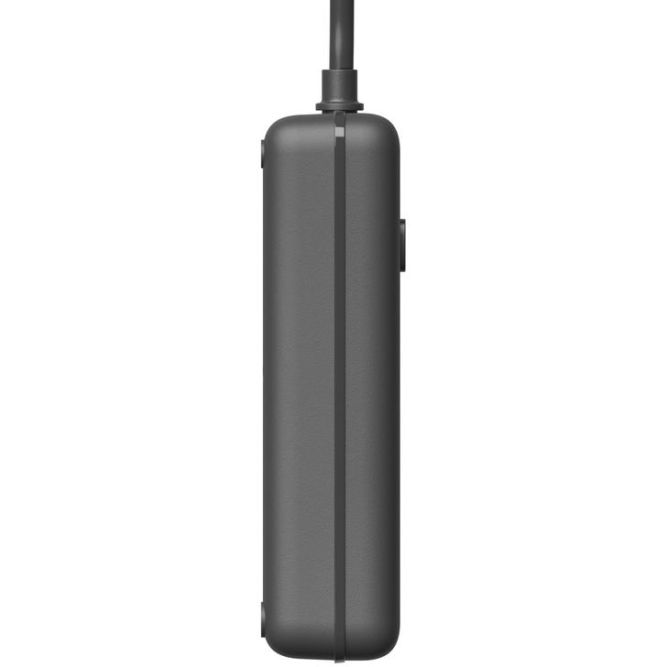 Удлинитель с сетевым фильтром 3х5м 10А 4USB + 2USBC 2500Вт ПВС 3х1 прямоуг. черн. КОСМОС FKsmPR-5m-3g(B)USB