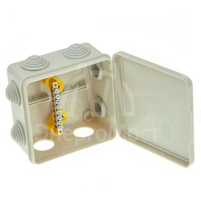 Коробка распределительная ОП 100х100х55мм IP54 для уравн. потенциалов ГУСИ С3В108 КУП Евро