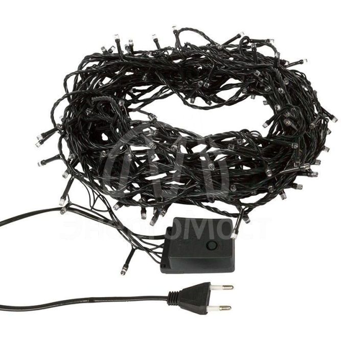 Гирлянда светодиодная универсальная 200LED бел. 20м с контроллером Neon-Night 303-106