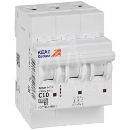 Выключатель автоматический модульный OptiDin BM63-3C10-4.5-УХЛ3 КЭАЗ 326811