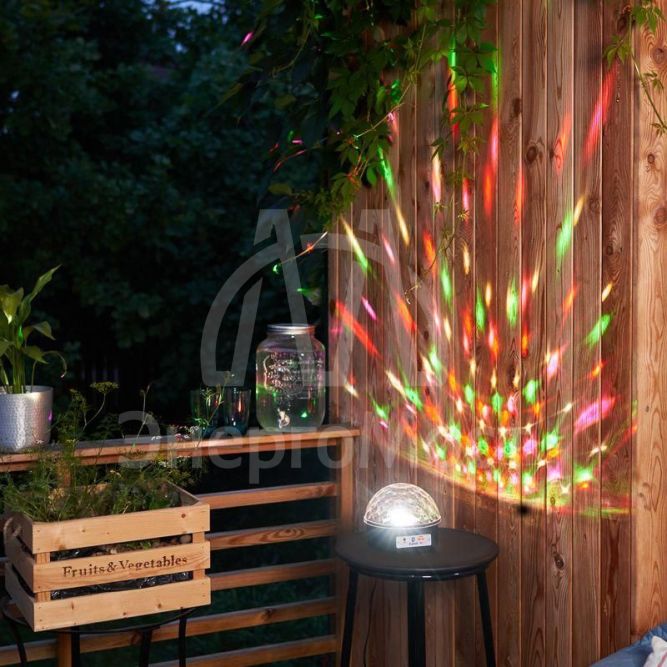 Лампа светодиодная &amp;quot;Диско-шар&amp;quot; RGB 220В с пультом ДУ и Bluetooth IP20 NEON-NIGHT 601-257