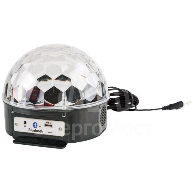 Лампа светодиодная &amp;quot;Диско-шар&amp;quot; RGB 220В с пультом ДУ и Bluetooth IP20 NEON-NIGHT 601-257