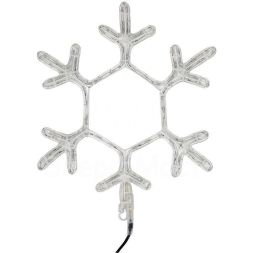Фигура из дюралайта &amp;quot;Снежинка&amp;quot; 45смх38см 10Вт 220В IP44 бел. NEON-NIGHT 501-212