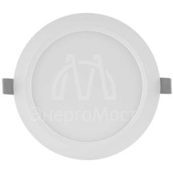 Светильник светодиодный Downlight SLIM ROUND тонкий ДВО 9Вт 4000К 600Лм IP20 ECO CLASS бел. LEDVANCE 4058075154353