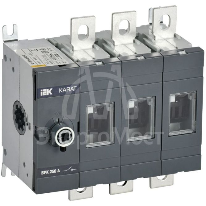 Выключатель-разъединитель ВРК 3п 250А без рукоятки KARAT IEK KA-VR10-3-0250