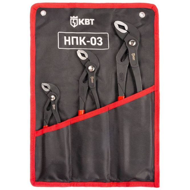 Набор переставных клещей НПК-03 "Практик" КВТ 85285