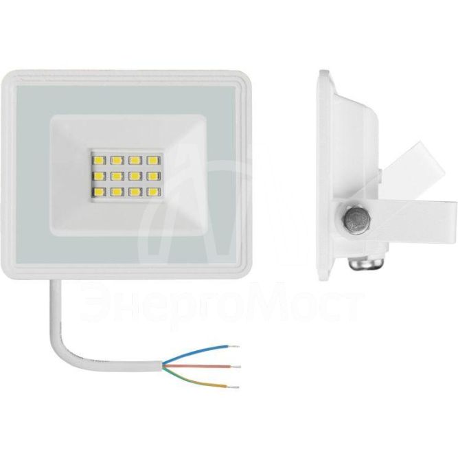 Прожектор светодиодный СДО 06-10 6500К IP65 бел. IEK LPDO601-10-65-K01