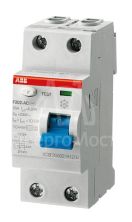Выключатель дифференциального тока (УЗО) 2п 63А 30мА тип AC F202 ABB 2CSF202001R1630