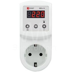 Реле напряжения цифровое розеточное  MRVs-16 PROxima EKF MRVs-16