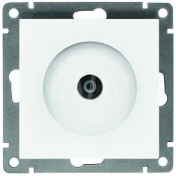 Розетка телевизионная TV 1-м СП Афина механизм механизм бел. Universal A0027