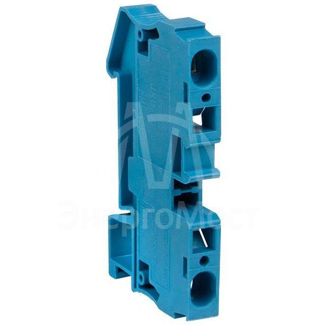 Колодка клеммная JXB-ST-6 57А самозажимная син. EKF plc-jxb-st-6-blue