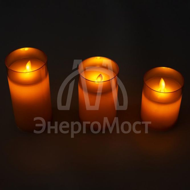 Свеча декоративная CL7-SET3-gd (компл. 3-х свечей зол.) ФАZА 5018822